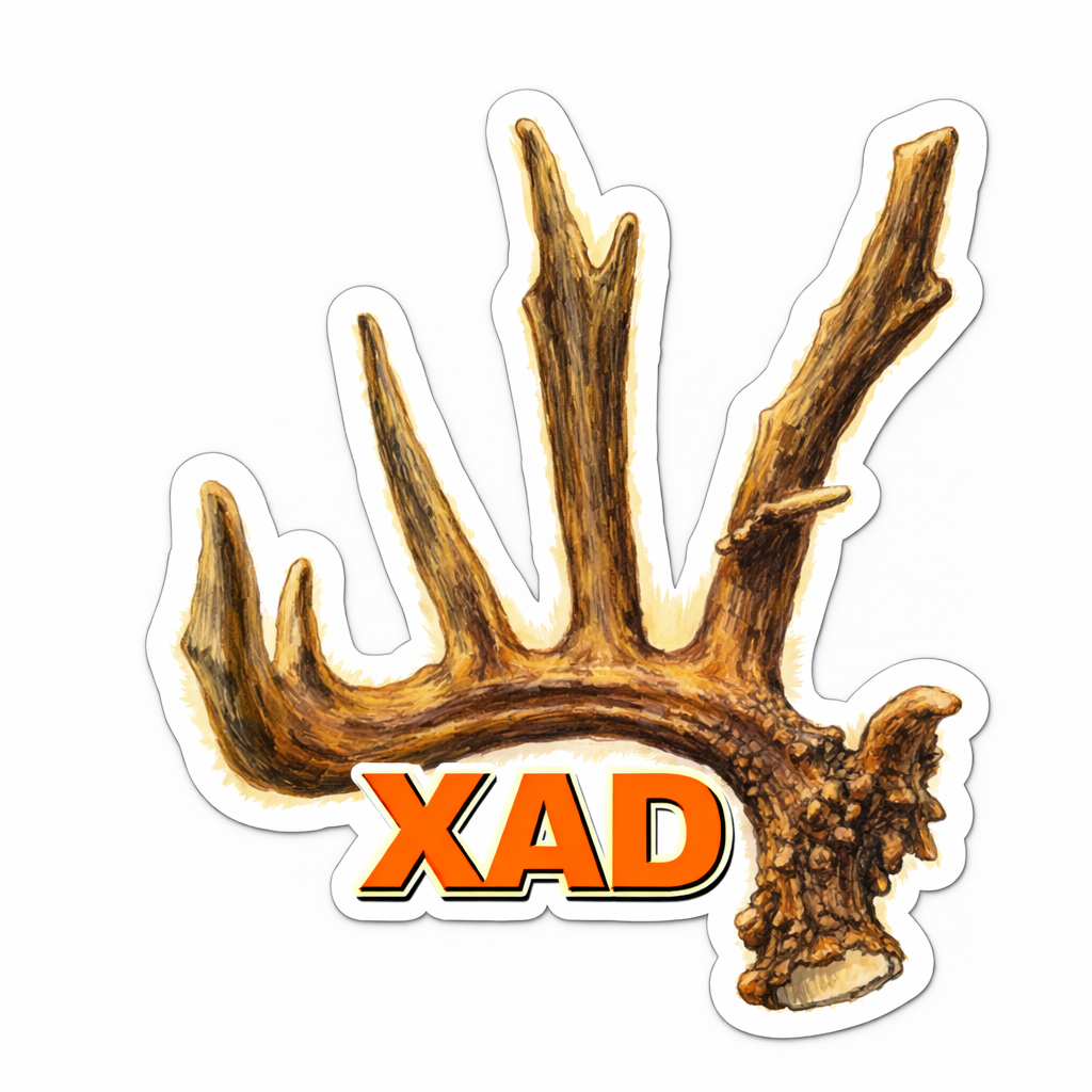 3 inch XAD Antler Sticker